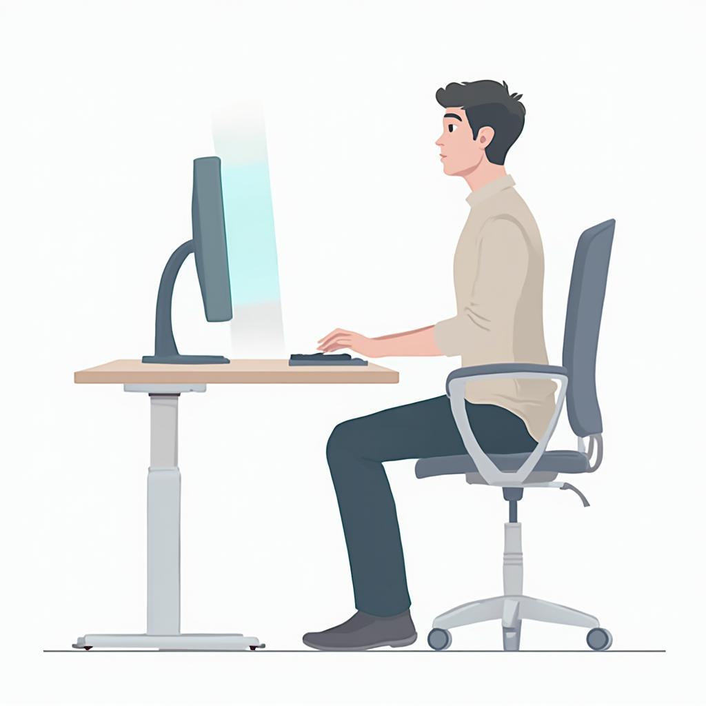 Ergonomic Workstation for Eye Health