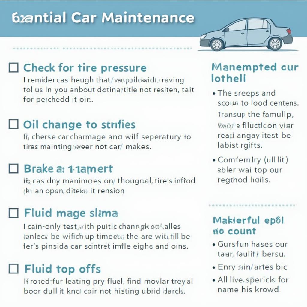 Essential Car Maintenance Checklist