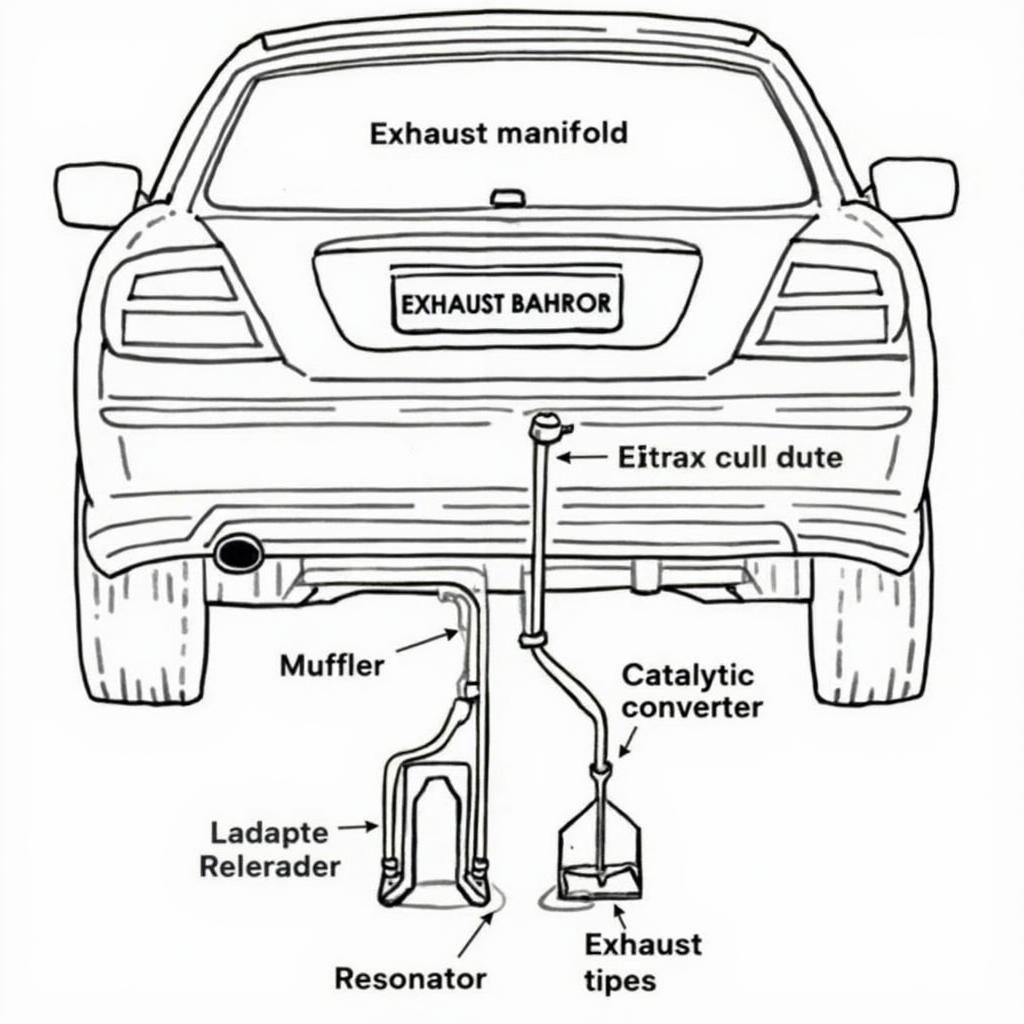 Diagram of a Car's Exhaust System