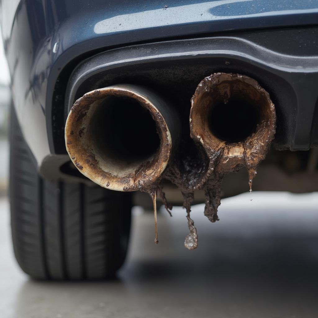 Exhaust Tip Melting Car Bumper