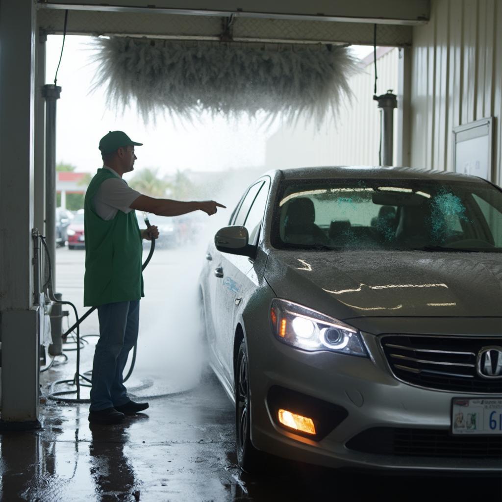 Tipping at an Express Car Wash