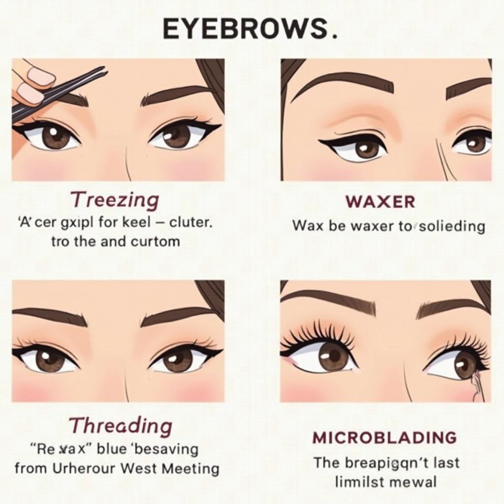 Different Eyebrow Grooming Methods