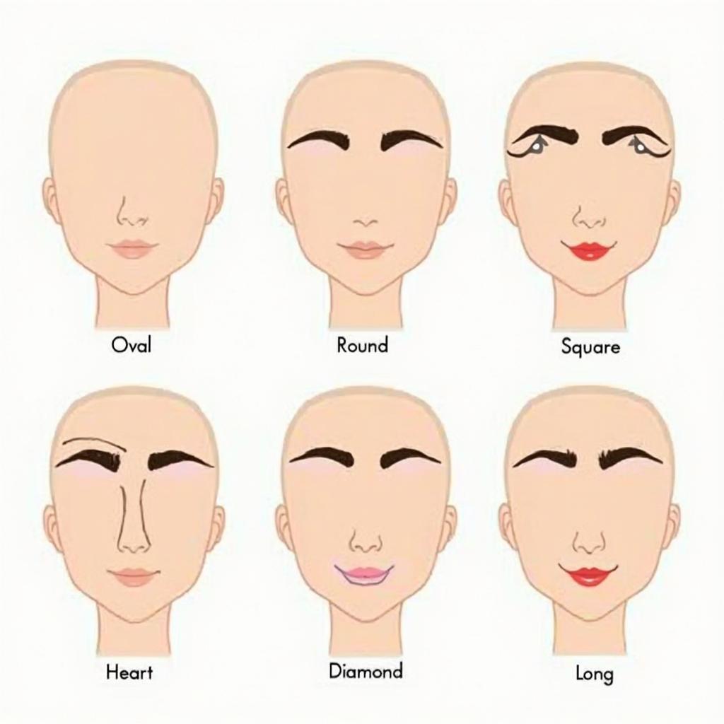 Eyebrow Shapes for Different Face Shapes