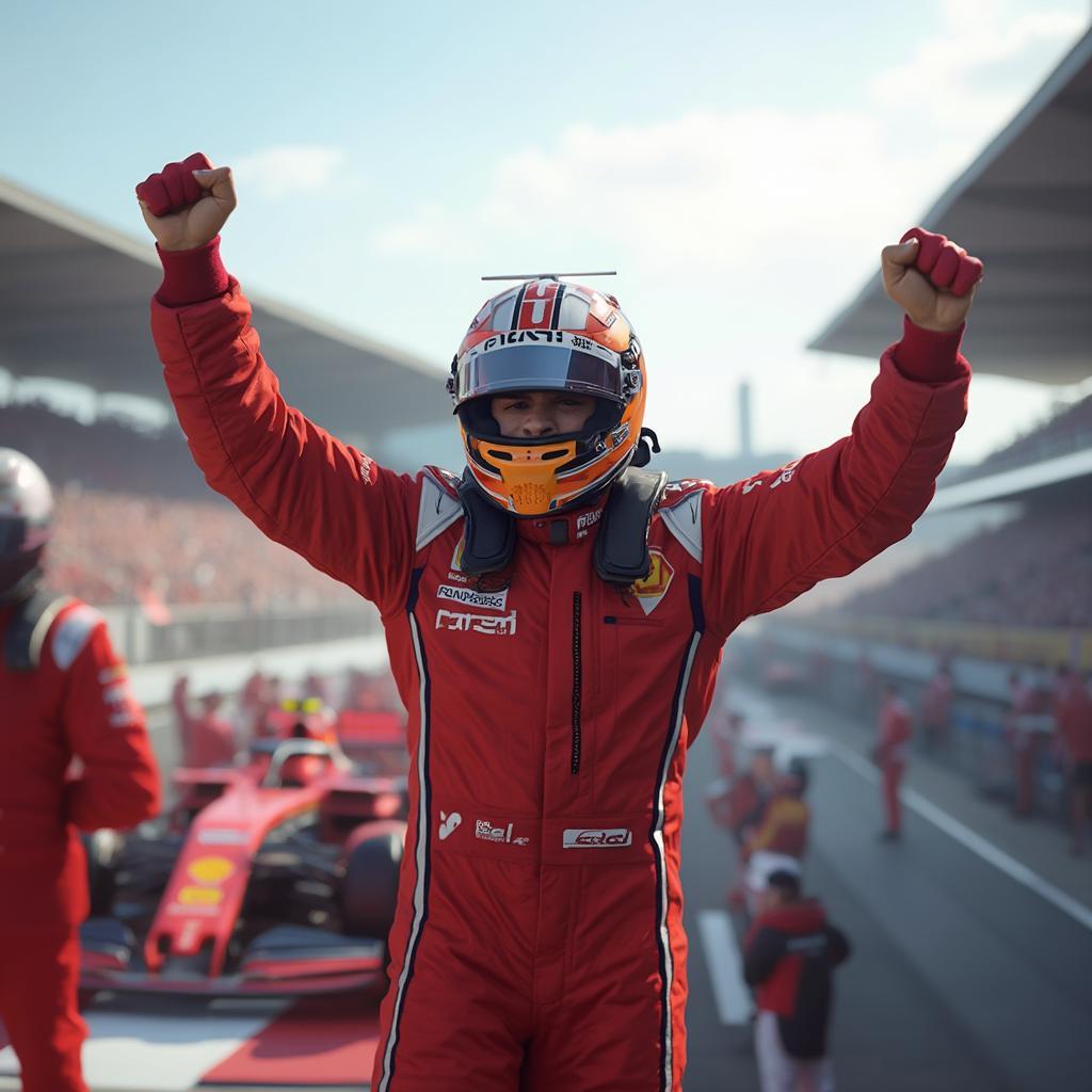 F1 22 Career Mode Podium Celebration