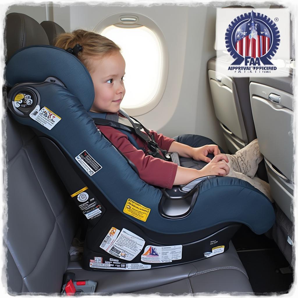 FAA Approved Car Seat Label