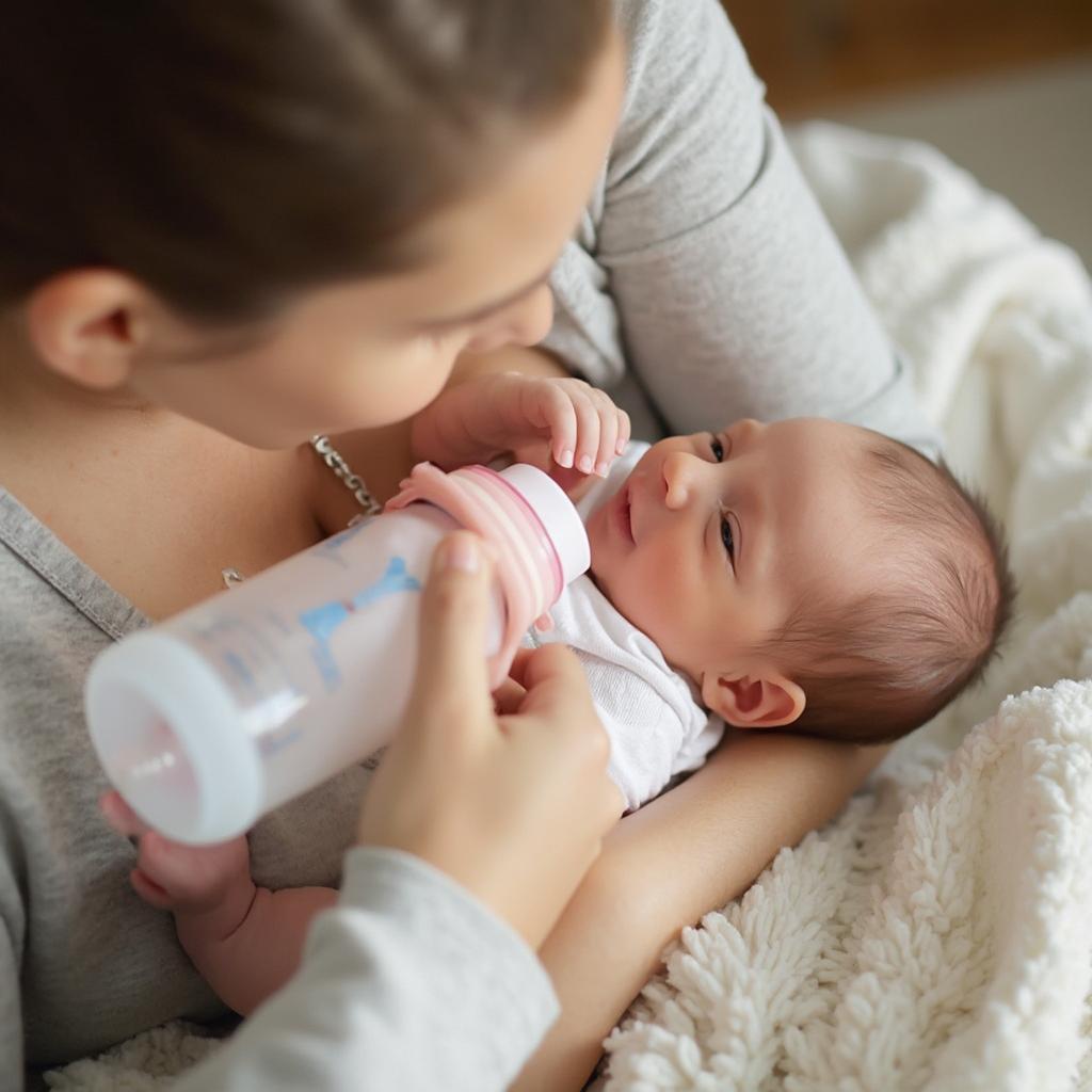 Feeding a Newborn Baby