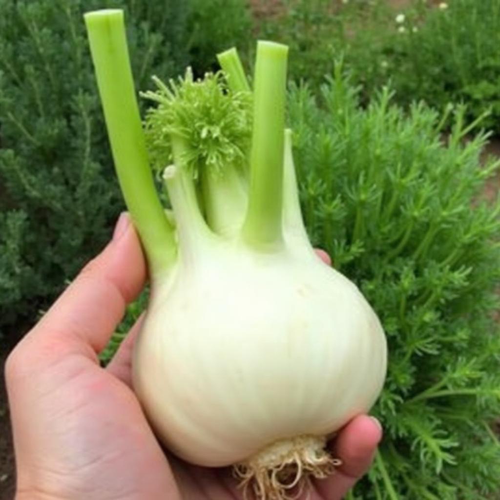 Harvesting Fennel