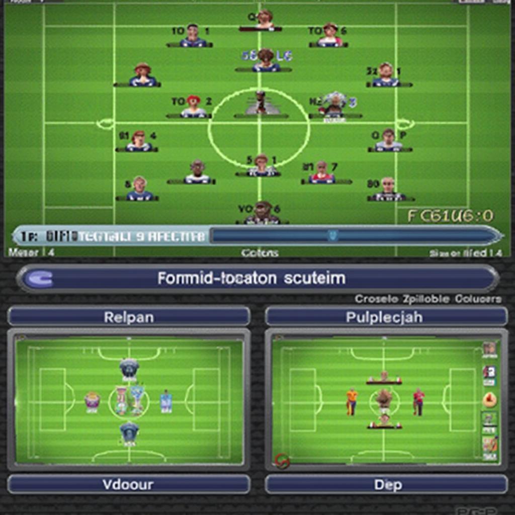 Tactical Formation Selection in FIFA 13 PSP Career Mode