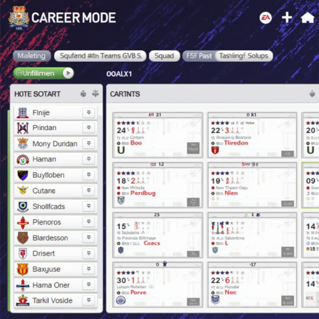 FIFA 21 Career Mode Squad Management