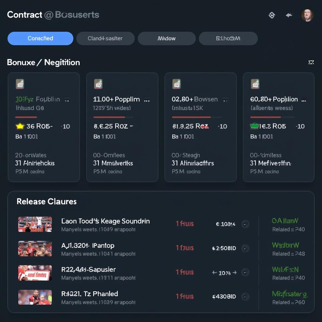 Negotiating player contracts and managing club finances.