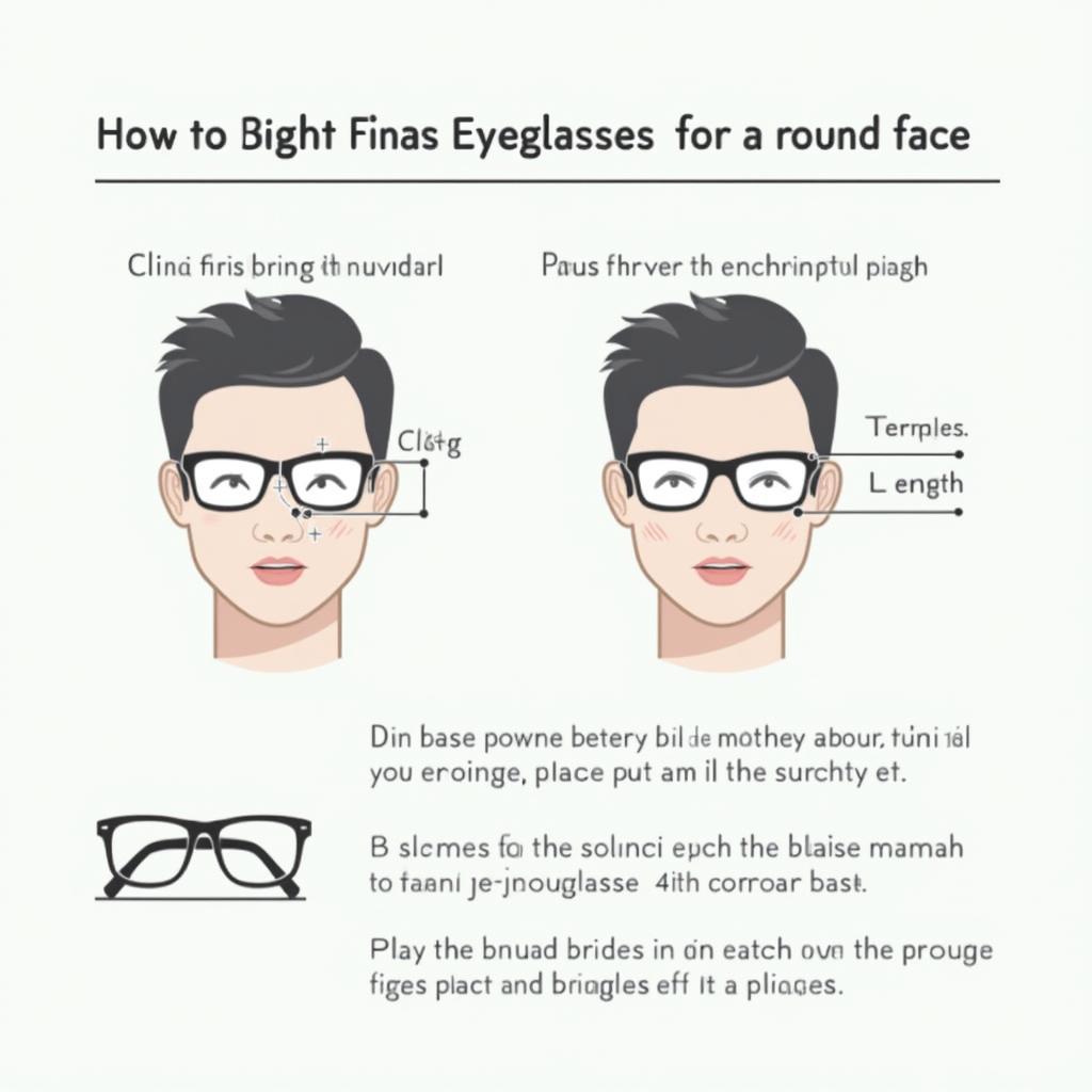 Properly Fitting Eyeglasses for a Round Face