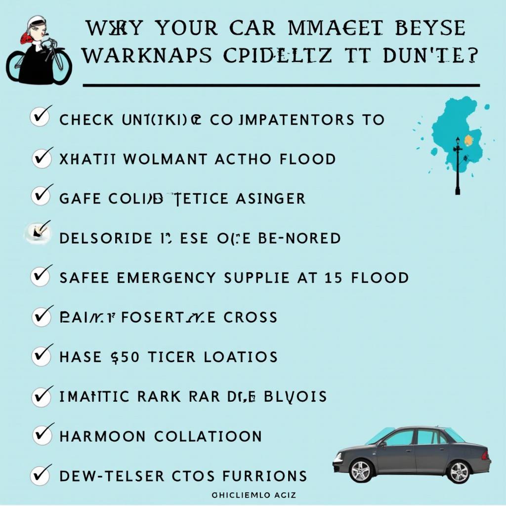 Flood Car Preparation Checklist