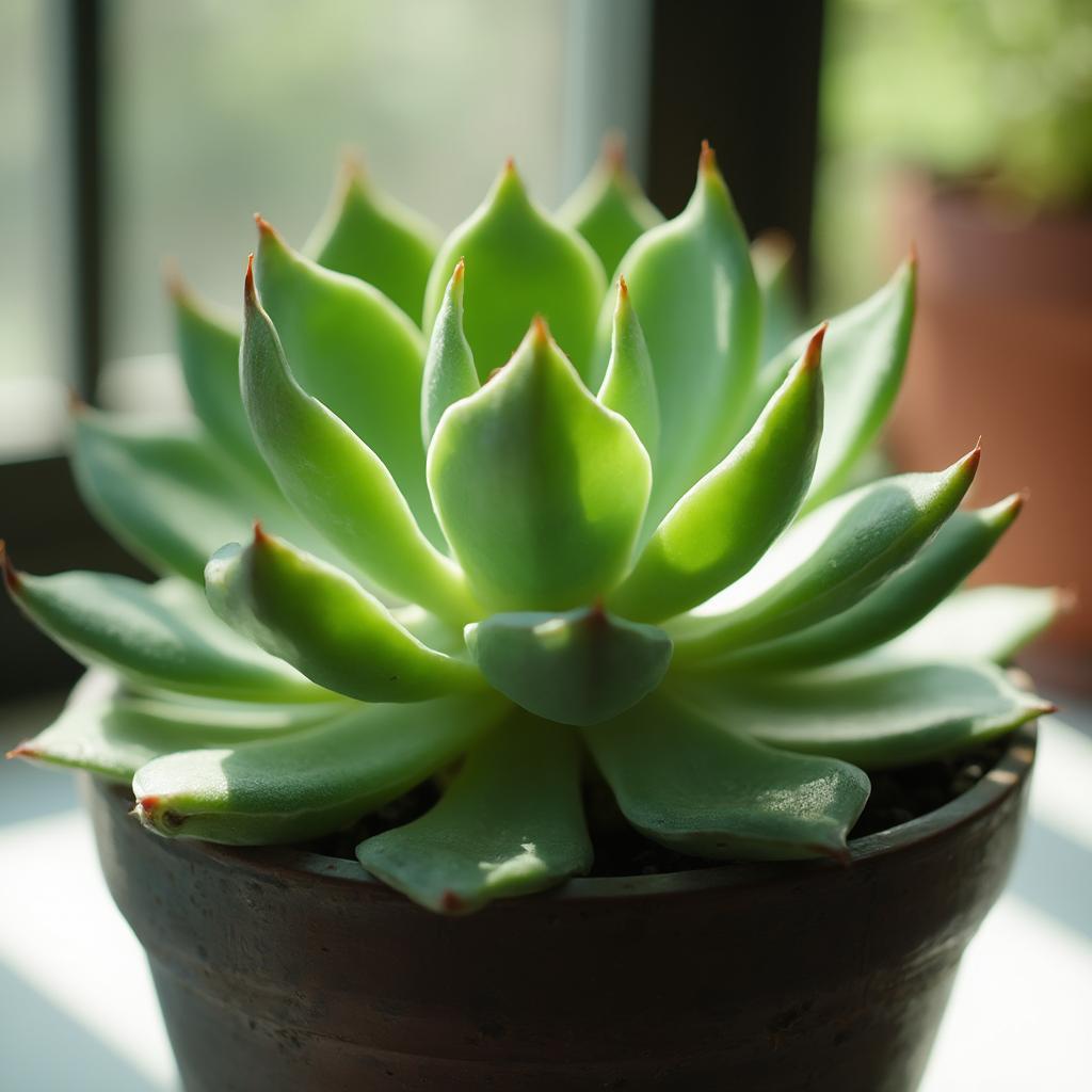 Fred Ives succulent thriving in bright, indirect light