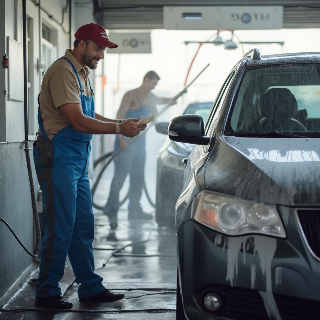 Tipping at a Full-Service Car Wash