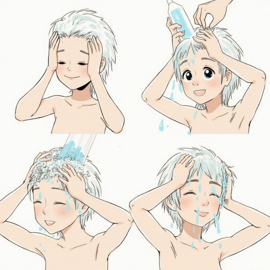 Gentle Hair Washing Technique