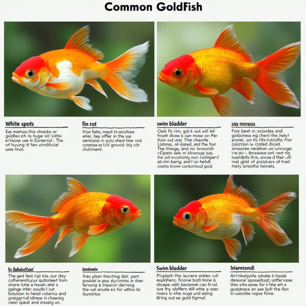 Common goldfish diseases and symptoms