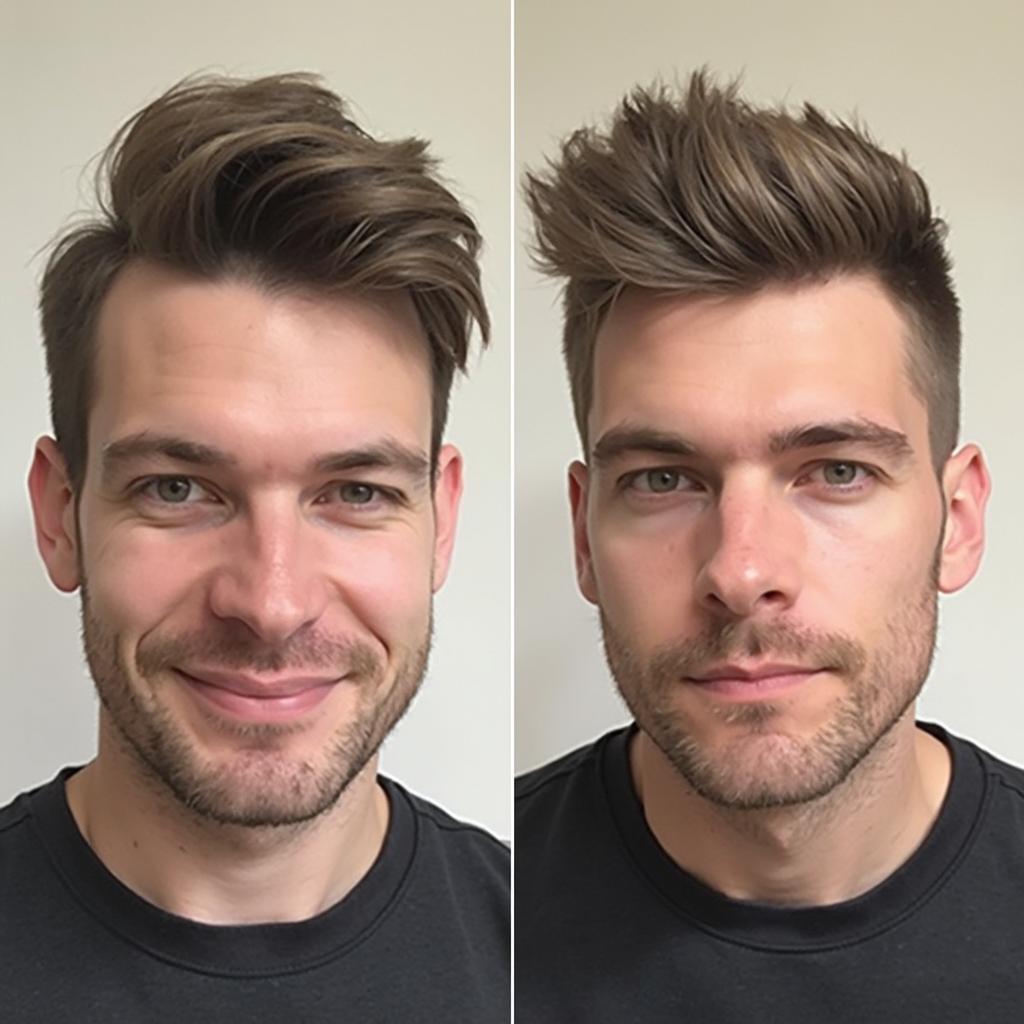 Haircut Comparison for Round Faces