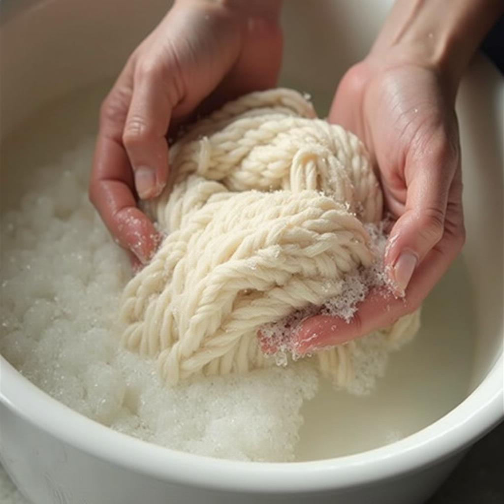 Hand Washing a Wool Sweater