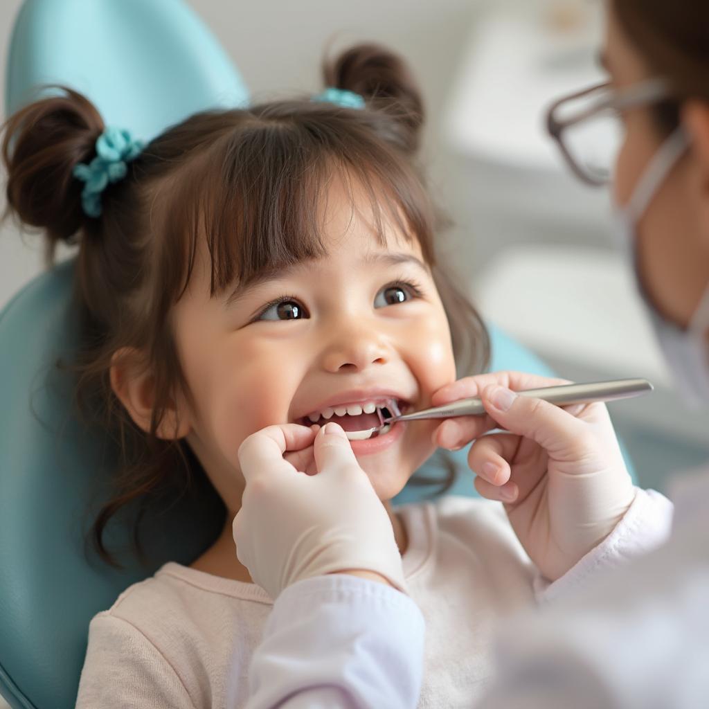 Happy Child at Dentist Appointment