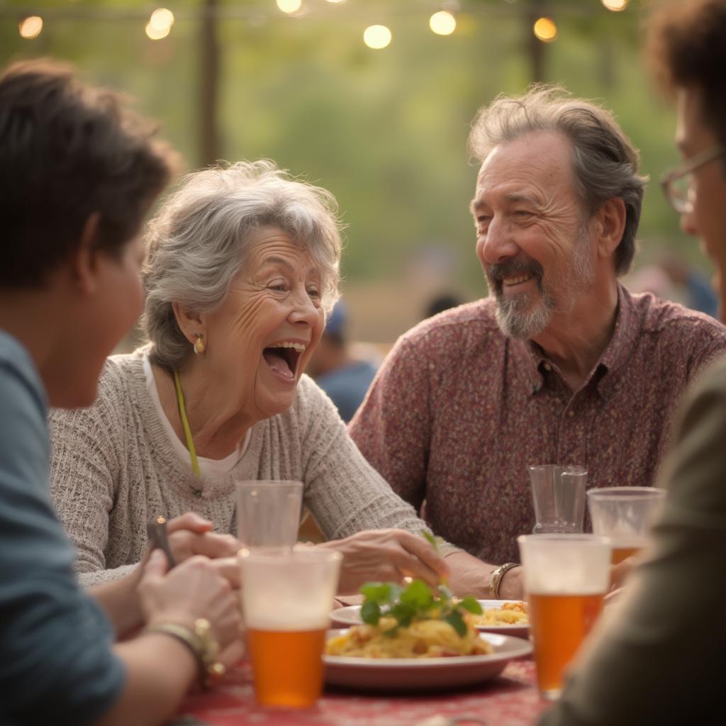 Happy Residents in Care Home