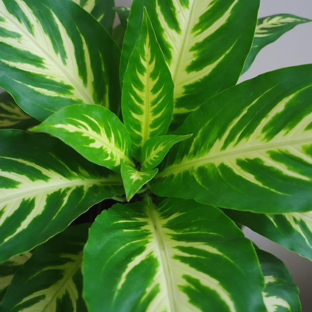 Healthy African Mask Plant with Lush Foliage