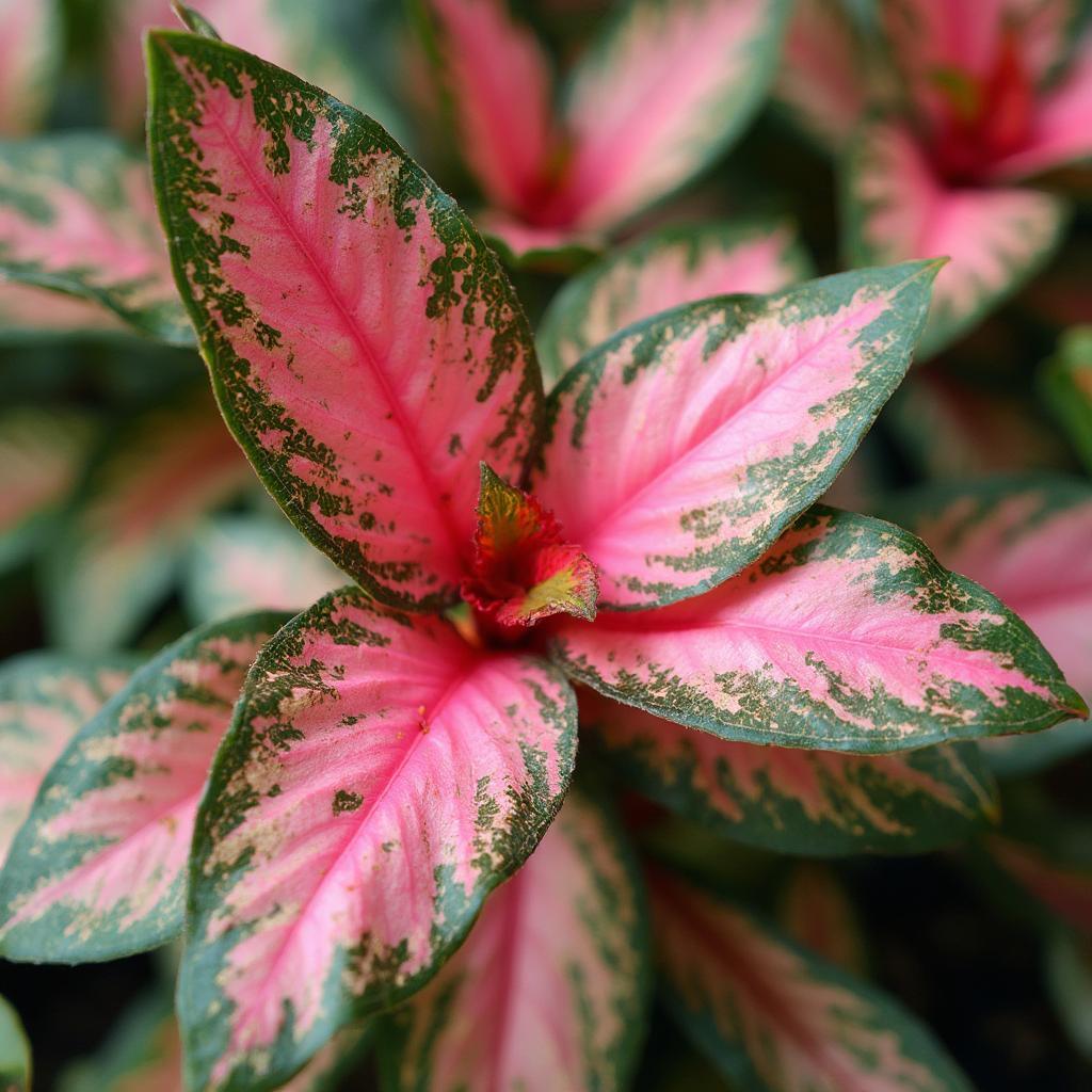 Healthy Aglaonema Pink Foliage