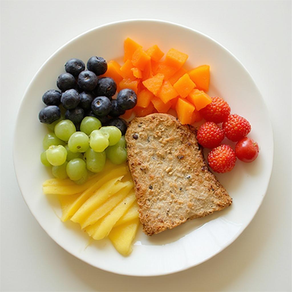 A healthy and balanced meal for a child