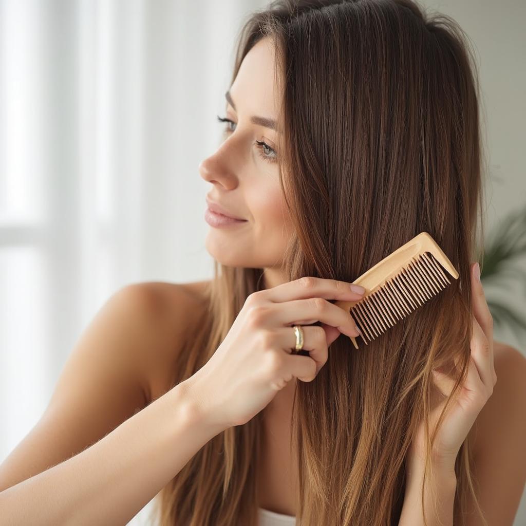 Healthy Hair Brushing Technique