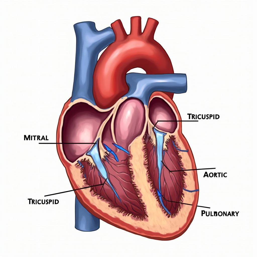 Diagram of Healthy Heart Valves