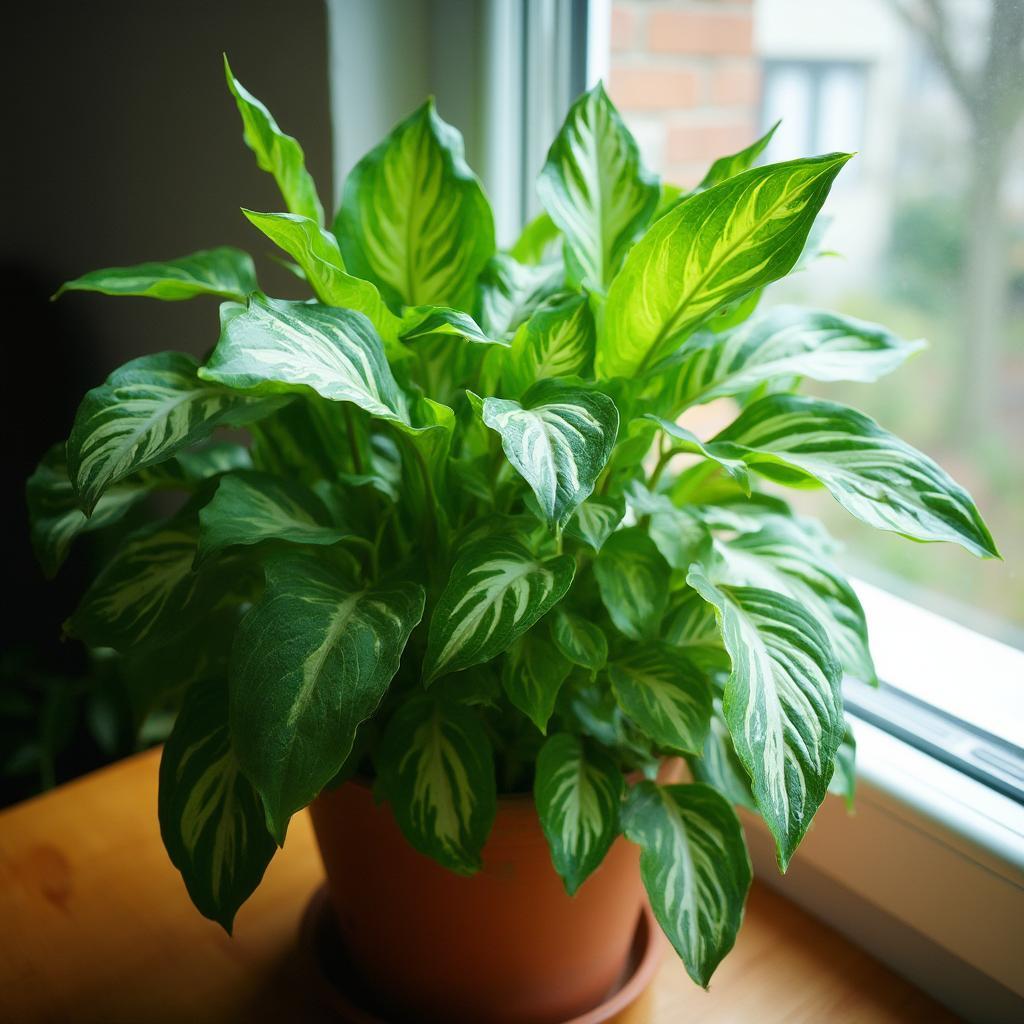 A Healthy Money Plant in a Pot