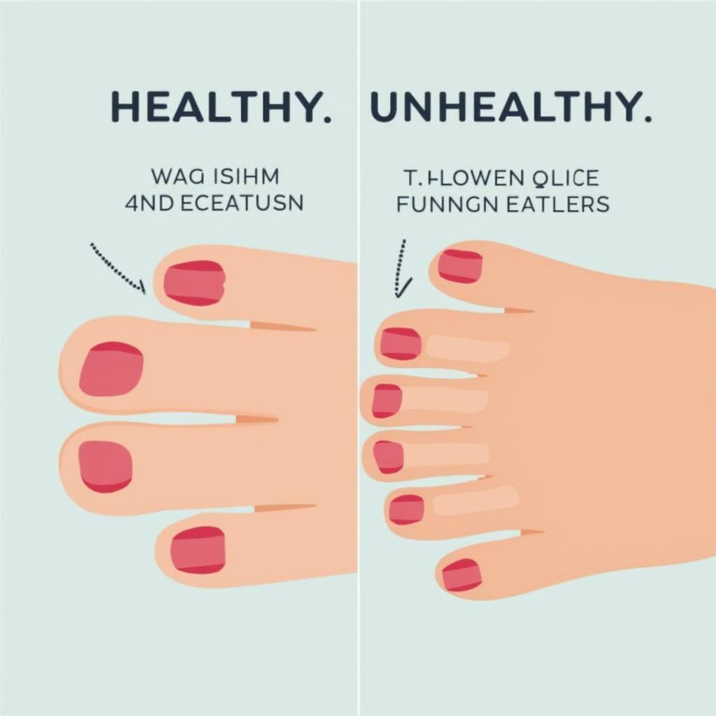 Comparing Healthy and Unhealthy Toe Nails