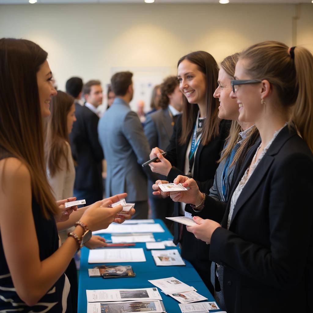 Networking at High Point University Career Fair