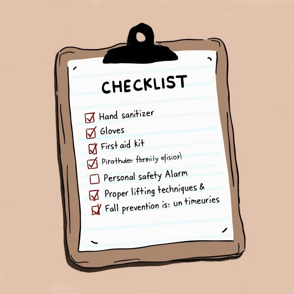 Home Health Care Worker Safety Checklist