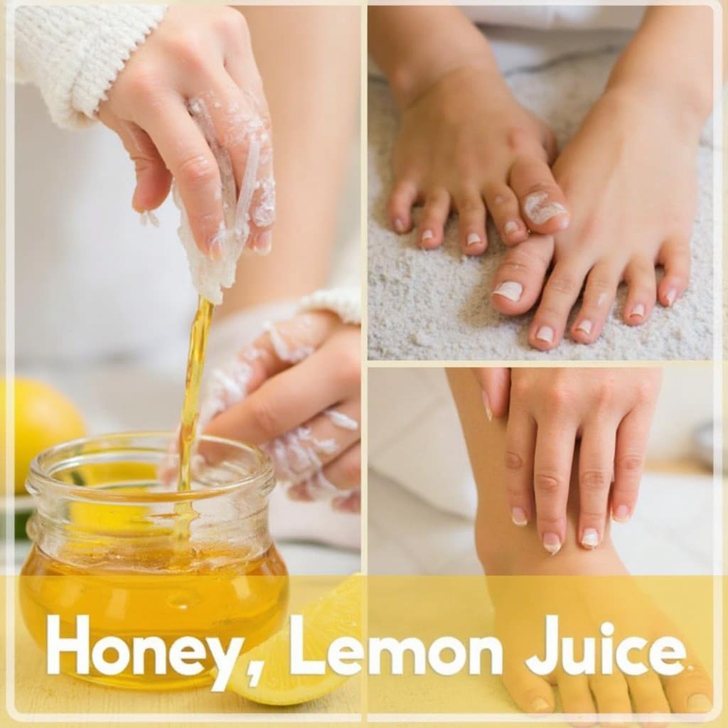 Honey and Lemon Hand and Foot Mask