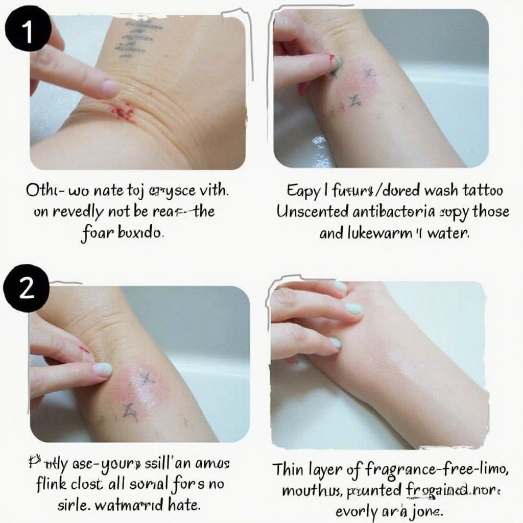 Initial Tattoo Care: Washing and Moisturizing