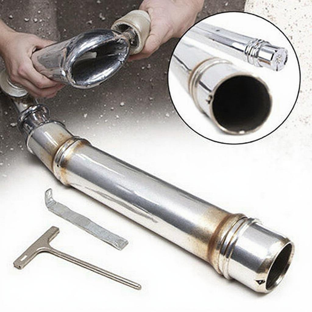 Installing a Car Exhaust Tip