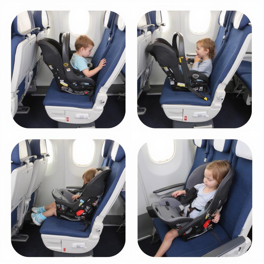 Installing Car Seat on Airplane