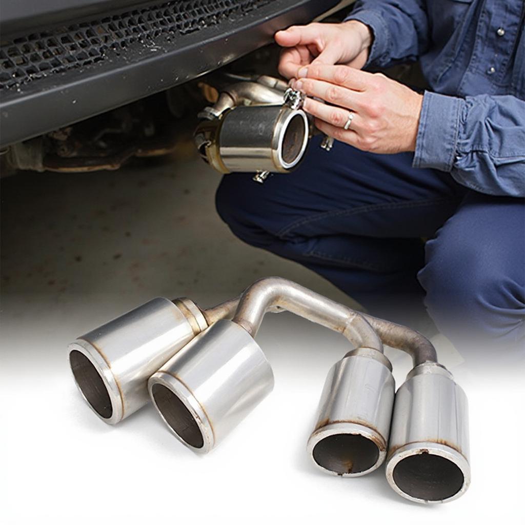 Installing Dual Outlet Exhaust Tips