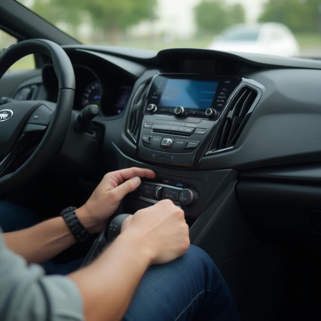 Inspecting the Interior of a Used Car