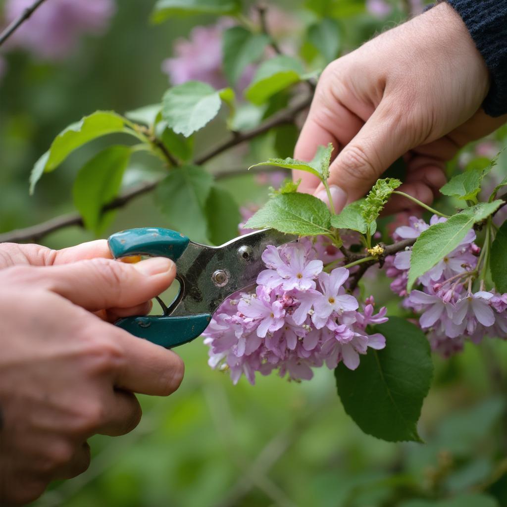 Effective Pruning Techniques for a Japanese Lilac Tree