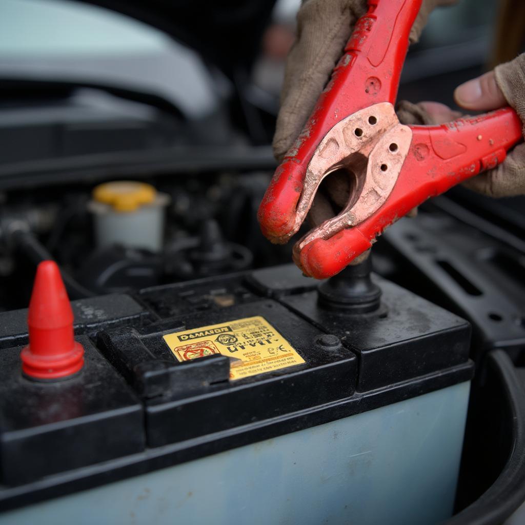 Jump Starting a Car Battery