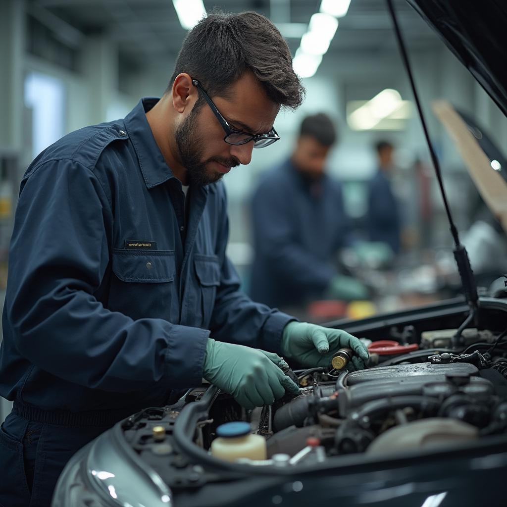 Karur Automotive Technician at Work