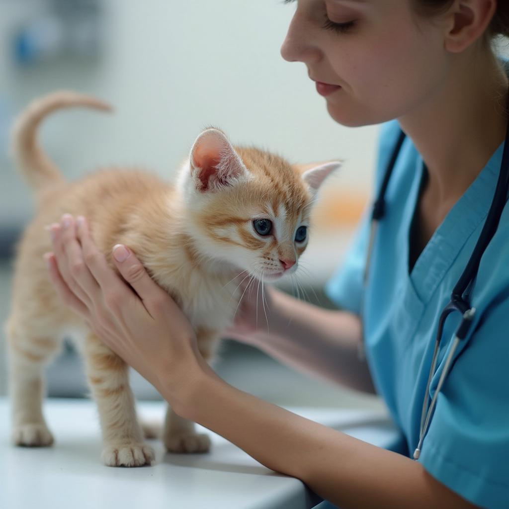 Kitten Veterinary Checkup