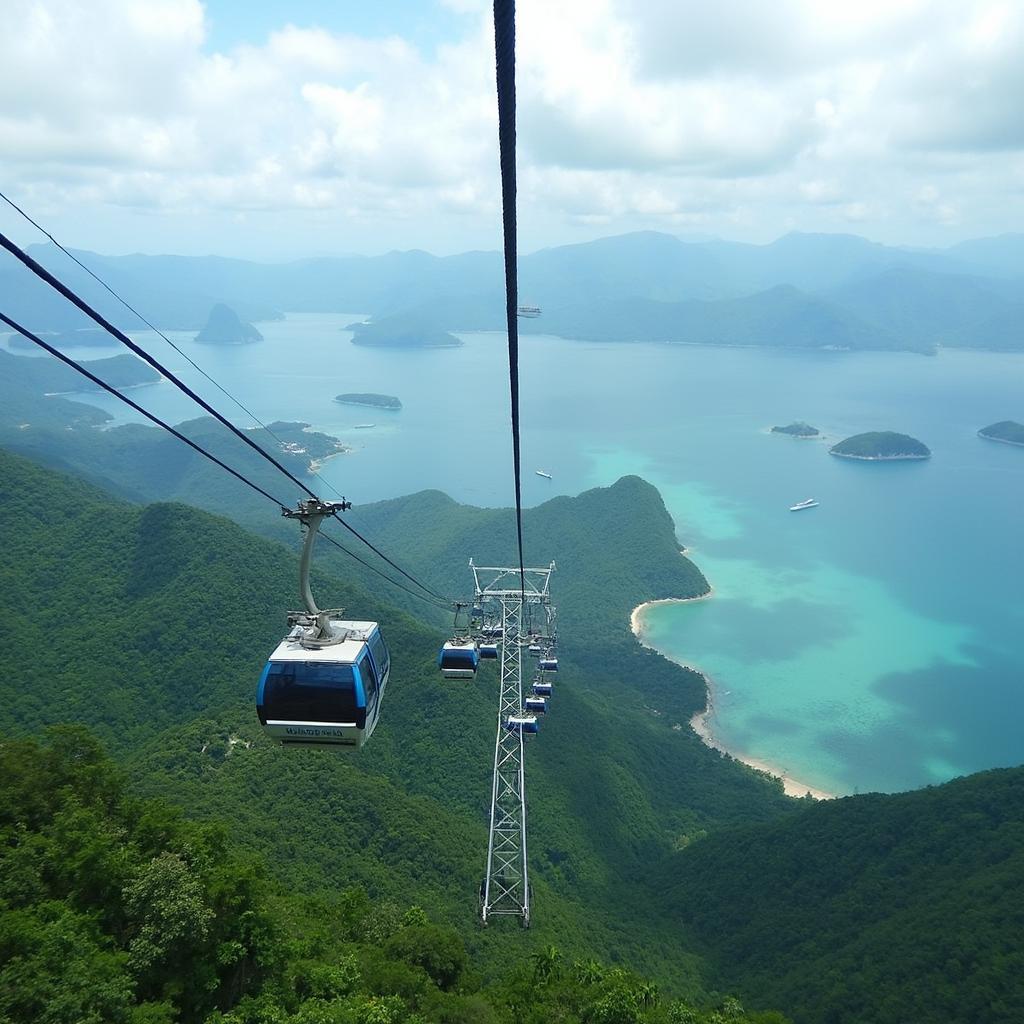 Panoramic View from Langkawi Cable Car Top Station