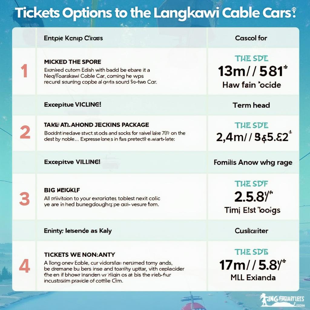 Langkawi Cable Car Ticket Options: Standard, Express, and Combo