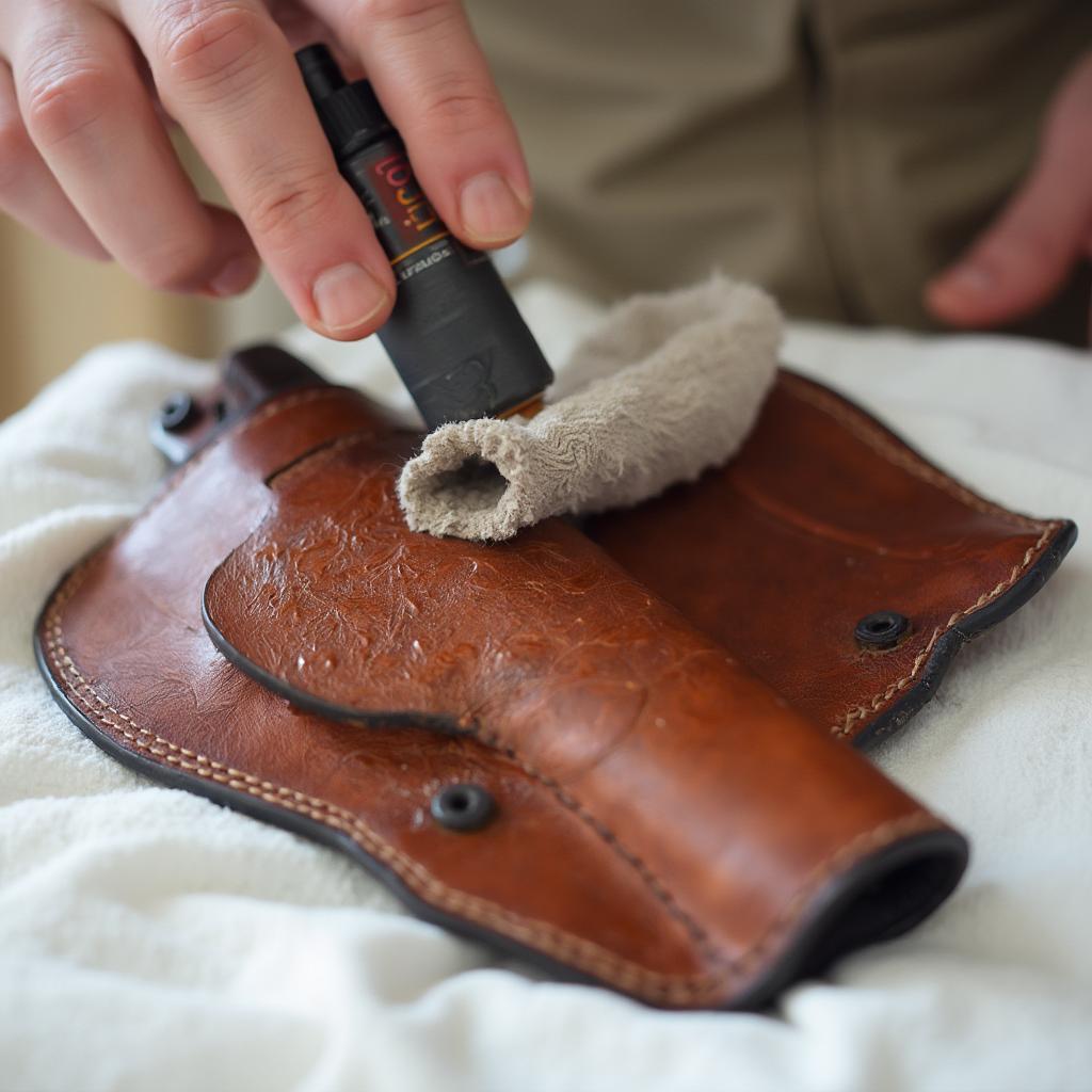 Conditioning a Leather Holster