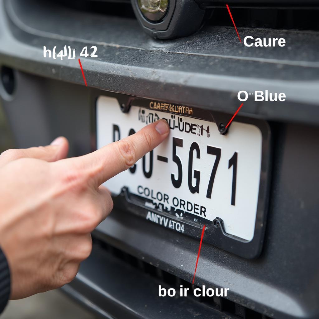 Locating RAL Code on a Car