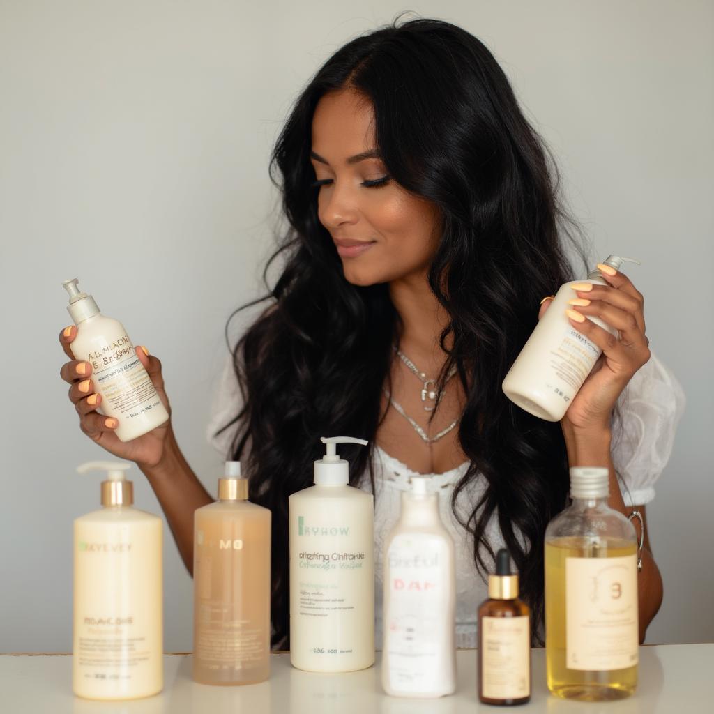 Choosing the right products for long black hair is crucial for healthy growth and shine.