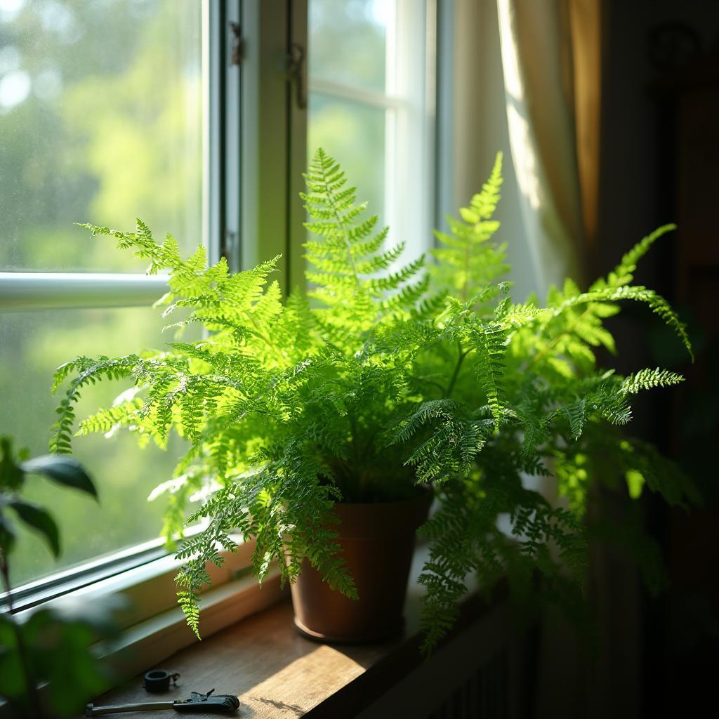 Maidenhair Fern in Ideal Indirect Light