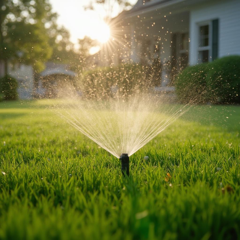 Watering a Lawn in Massachusetts During Summer